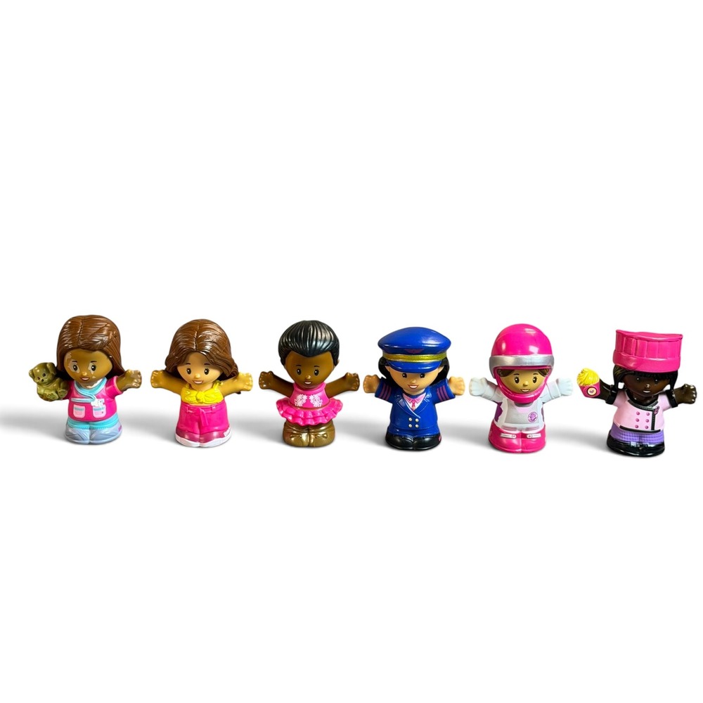 Fisher-Price Little People Barbie You Can Be Anything Figure Set 6pc Lot 2022